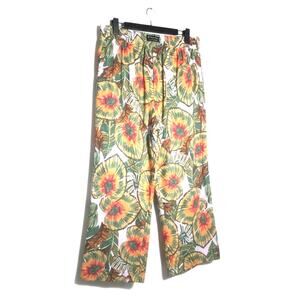 Cynthia Rowley Tropical Print Wide Leg Pant Size Small NWT